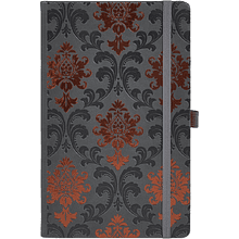 Блокнот "Copper baroqe", А5, 96 листов, черный, срез медный