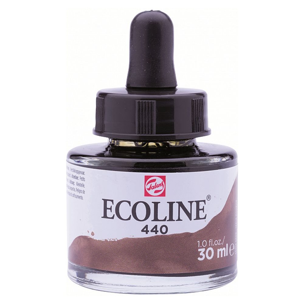 Жидкая акварель "ECOLINE", 440 темная сепия, 30 мл