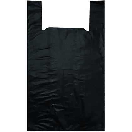 Пакет-майка ПНД, 30х55 см, 30 мкм, 100 шт/упак, черный