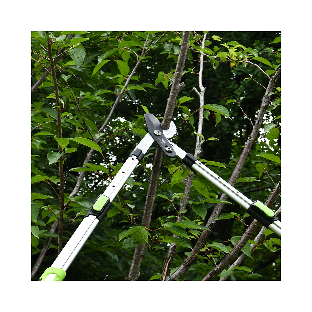 Секатор садовый "Deli", 630-870 мм, телескопический, черный, зеленый - 5