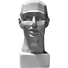 Гипсовая модель "Обрубовка головы по Гудону малая"