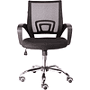 Кресло для персонала "EVERPROF EP-696", ткань, сетка, хром, черный - 2