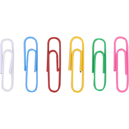 Скрепки "Deli", 33 мм, 100 шт, ассорти - 2