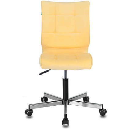 Кресло для персонала Бюрократ "СH-330M/VELV74", ткань, металл, желтый - 2