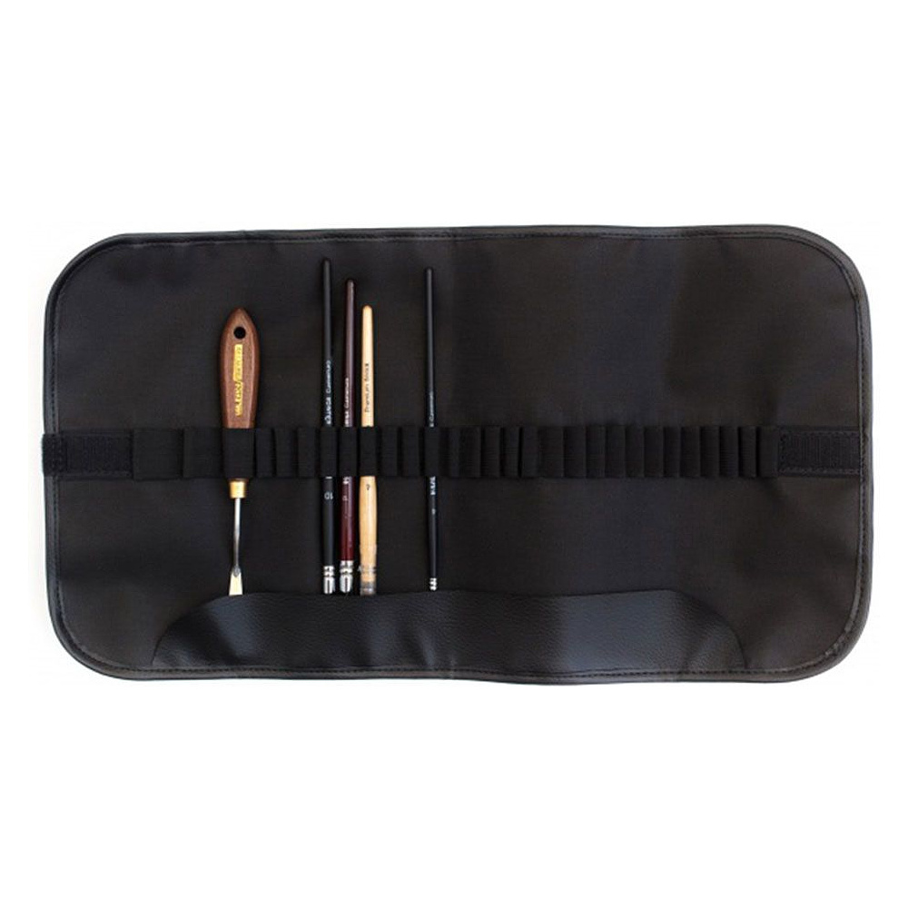 Пенал-органайзер "Малевичъ" для кистей, 26х48, черный - 3