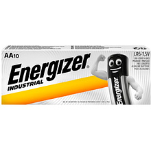 Батарейки алкалиновые Energizer "Industrial AA/LR6", 10шт, щелочные