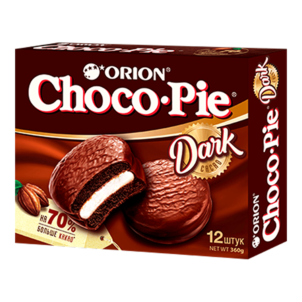 Печенье «Choco Pie Dark» в глазури, 360 гр 
