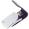 USB Flash 2.0 32 Gb VDL-014, метал, кож.зам., черный  - 2
