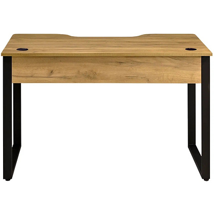 Стол компьютерный игровой Millwood Лофт Гонконг (ДТ-3), 1300x700 мм, дуб золотой крафт, черный - 5