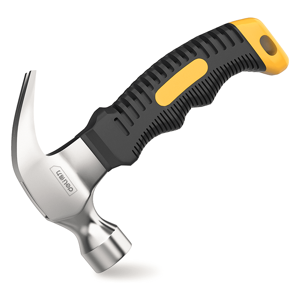 Молоток-гвоздодер Deli YS EDL441008, 0,25 кг, фибергласовая рукоятка