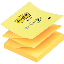 Бумага для заметок на клейкой основе "Post-it Z-Notes R330", 76x76 мм, 100 листов, желтый