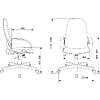 Кресло для руководителя "Бюрократ CH-808AXSN", ткань, пластик, темно-серый - 7