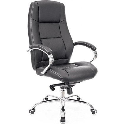 Кресло для руководителя "Kron", экокожа, металл, черный