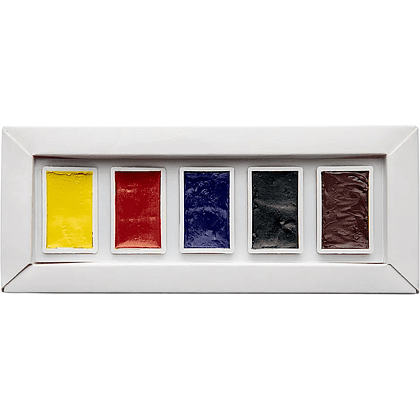 Краски акварельные "Aquarius. Starter set", 5 цветов, кюветы - 2