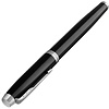 Ручка перьевая "Parker IM Black Lacquer CT", F, черный, серебристый, патрон синий - 4