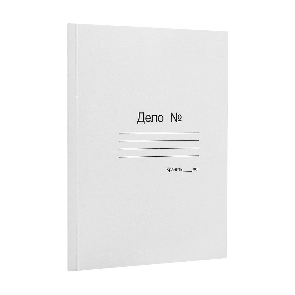 Папка-скоросшиватель "Дело" KT 0.6, без завязок, белая