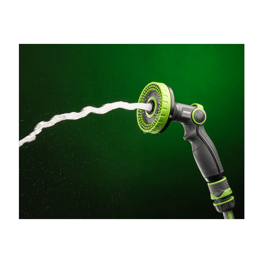 Пистолет-распылитель Amigo Grande 79401, 2/4", 6 фунций, пластик, серый, зеленый - 6