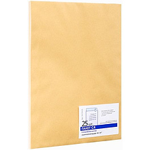 Конверты самоклеящиеся с отрывной лентой "Куверт", C4, 25 шт, крафт