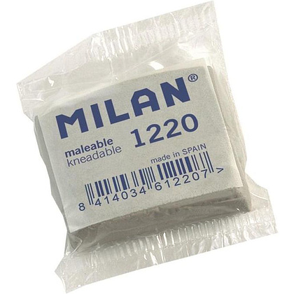 Ластик-клячка Milan "1220", 1 шт, серый