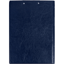 Планшет открывающийся с зажимом, A4, винил, синий