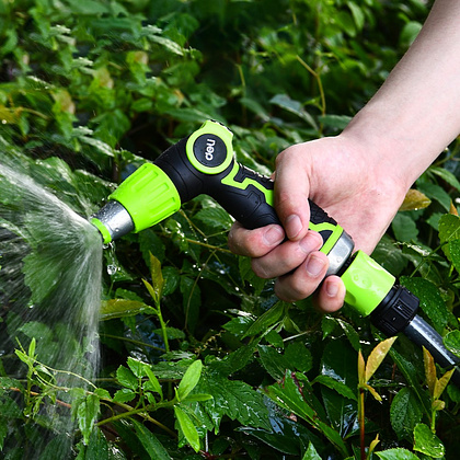 Пистолет-распылитель Deli GS EDL8072, 3 функции, быстросъем, бескурковый, черный, зеленый - 4