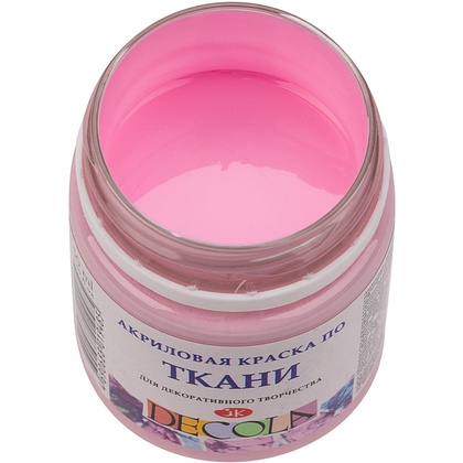 Краска акриловая по ткани "Декола", 370 сакура, 50 мл., банка - 2