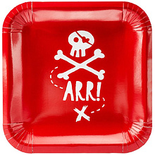 Тарелка бумажная "Пираты"