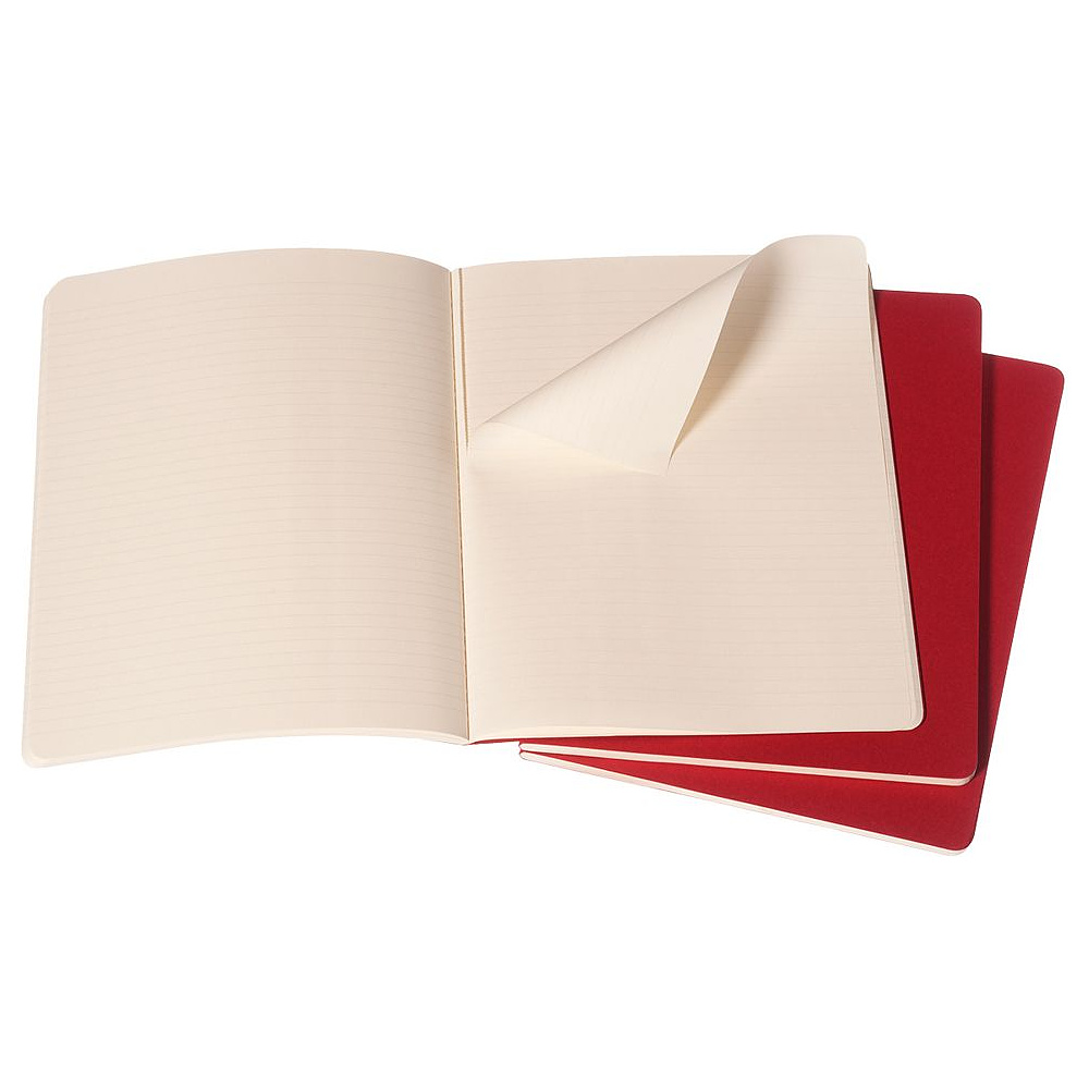 Блокнот "Cahier Journal Xlarge", А4, 190x250 мм, 60 л, 3 шт, клюквенный - 2