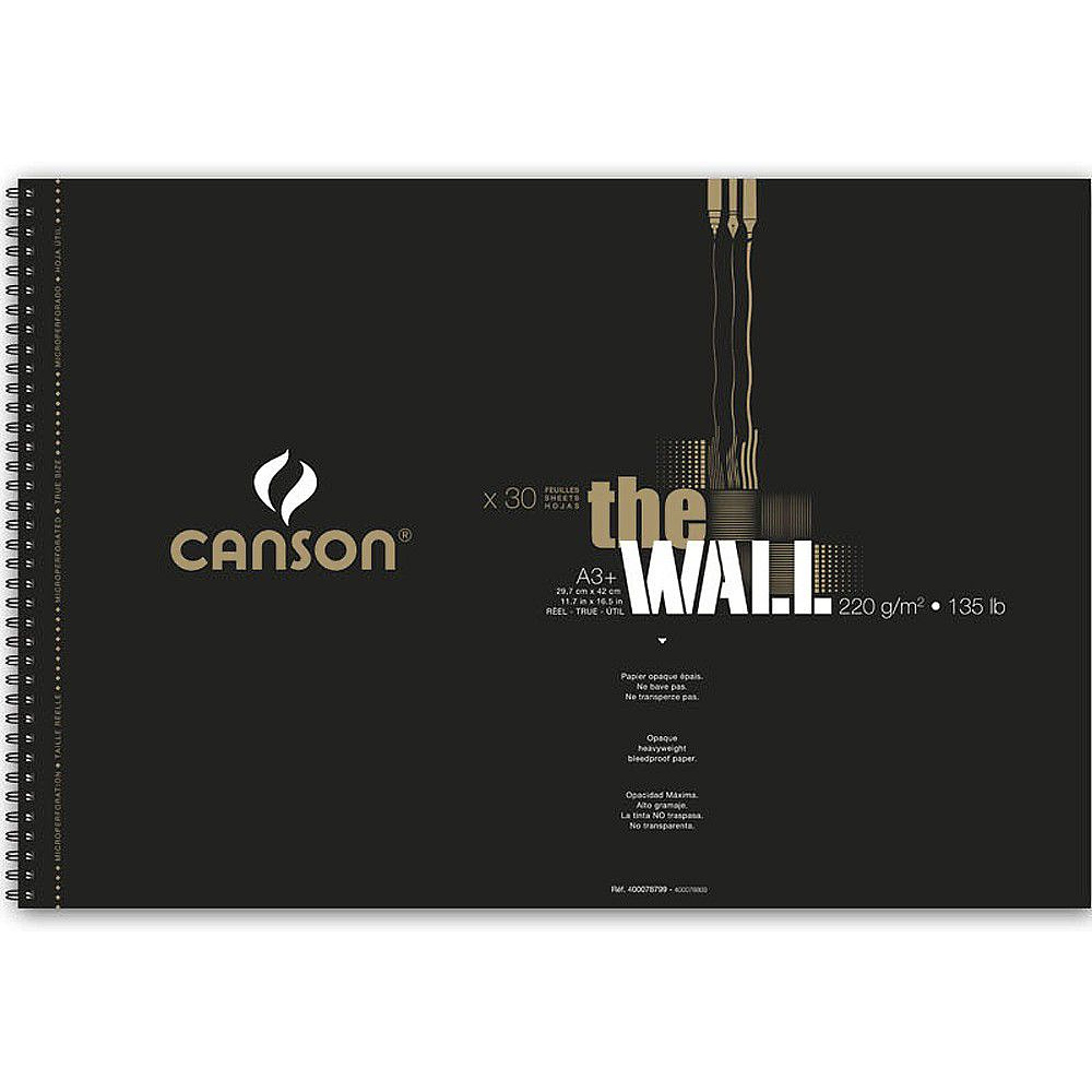 Блок бумаги для маркера "The Wall", 29.7x43.7 см, 220 г/м2, 30 листов