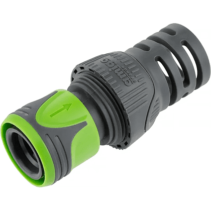 Коннектор Amigo Grande "79862", 3/4", пластик, серый, зеленый