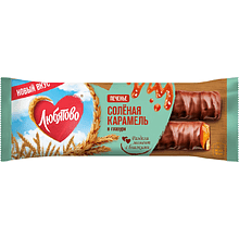 Печенье сахарное "Любятово" с соленой карамелью в глазури