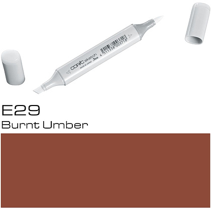 Маркер перманентный "Copic Sketch", E-29 жженая умбра