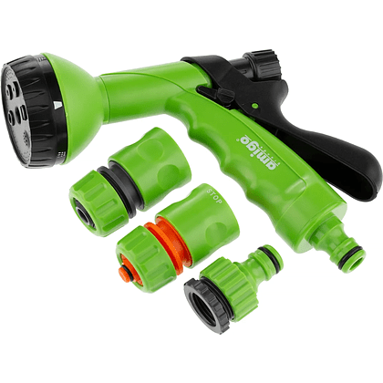 Комплект поливочный Amigo Grande "79230", 1/2", 6 фунций, пластик, зеленый, черный