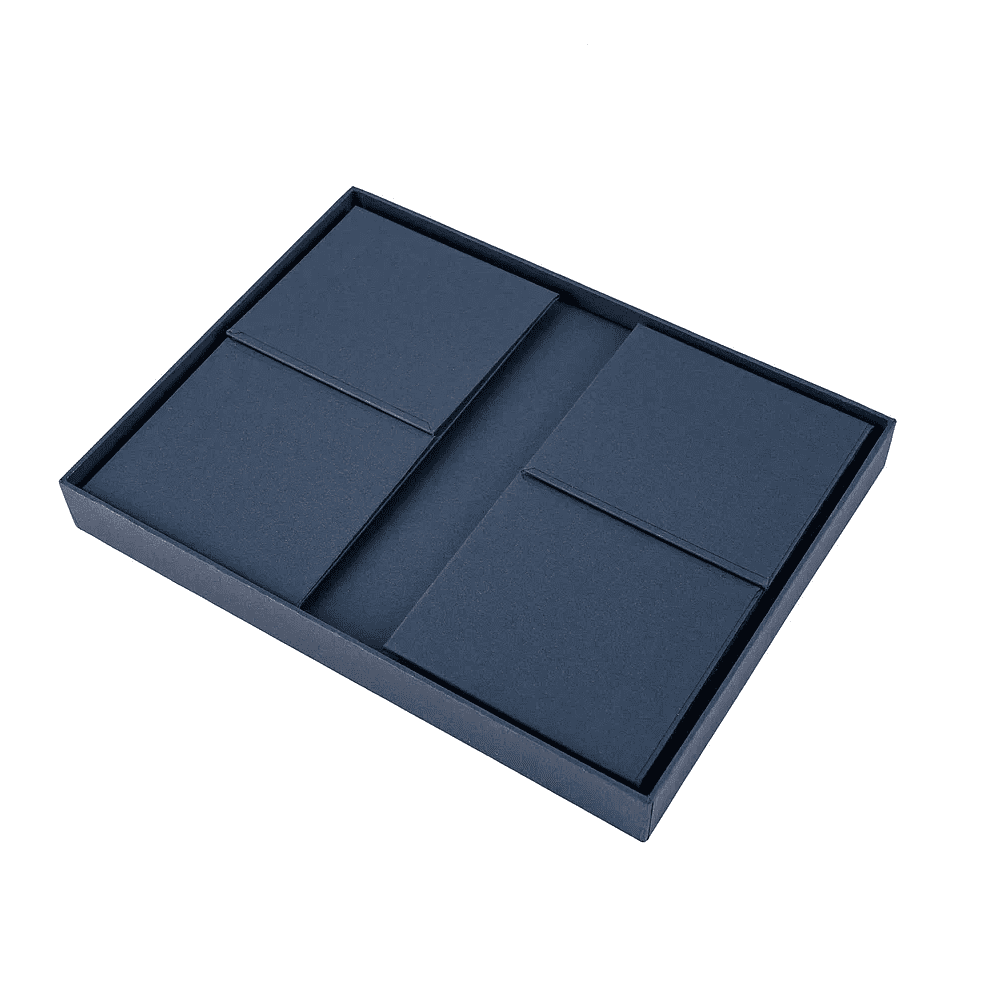 Коробка картонная, 220х160х95 мм, темно-синий - 5