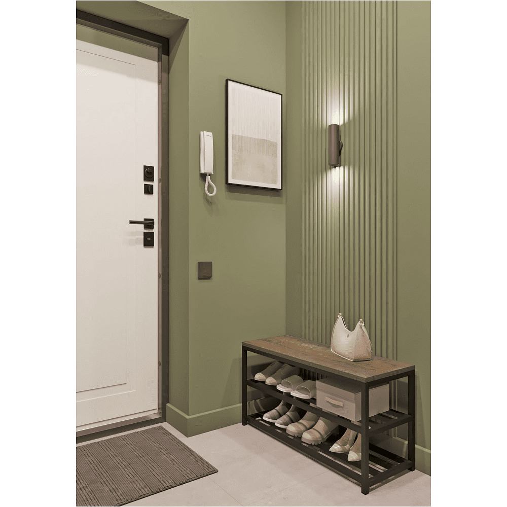 Обувница ALLERD 2 RION, черный муар, 830х320х450, австралийское дерево - 3