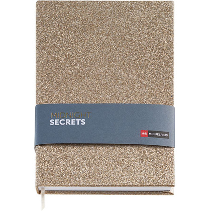 Блокнот Miquelrius "Midnight Glitter", А5, 80 листов, коричневый