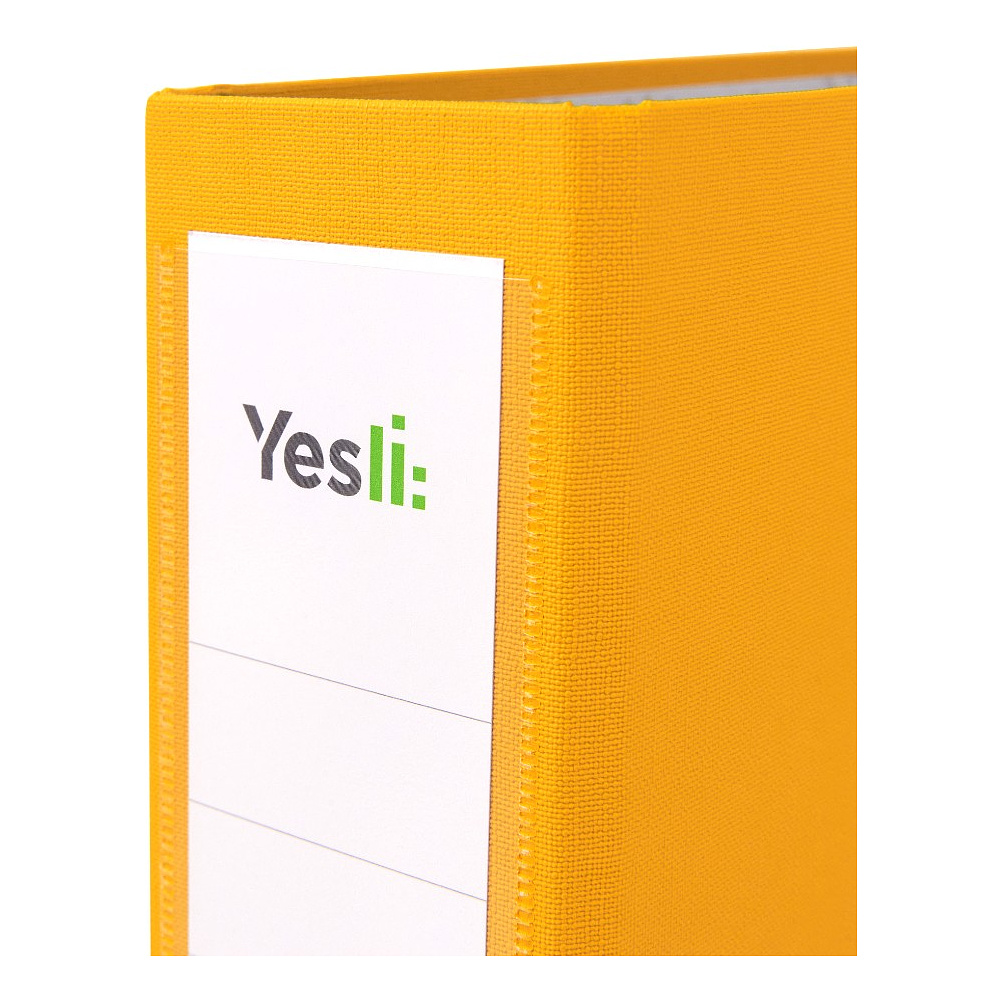 Папка-регистратор "Yesli:", А4, 75 мм, ПВХ, желтый - 2