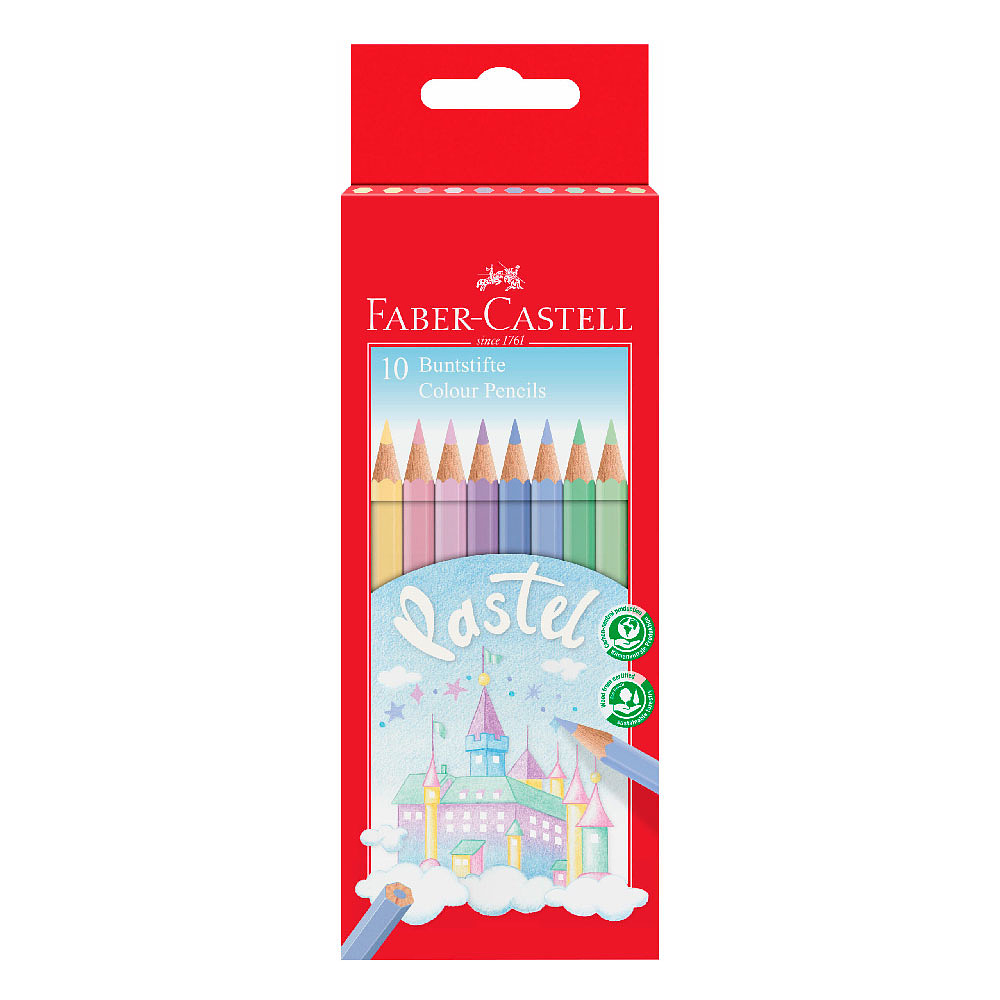 Цветные карандаши "Pastel", 10 цветов