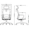 Кресло для руководителя SitZone U-060A, сетка, ткань, черный, - 30% - 6