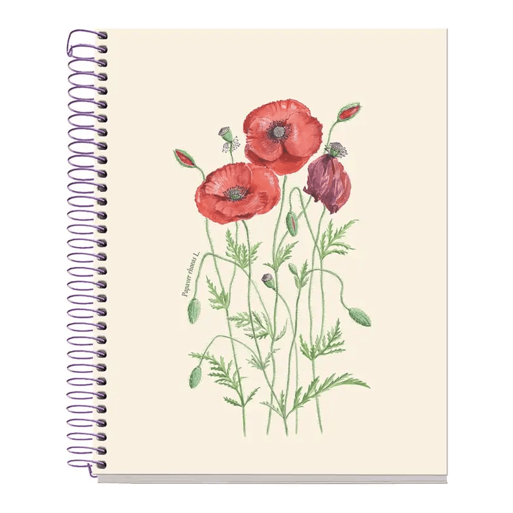 Тетрадь "Entredos Papaver Rhoeda", А5, 80 листов, в клетку, бежевый