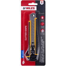 Нож строительный Miles "FA1806G/Y", 18 мм, усиленный