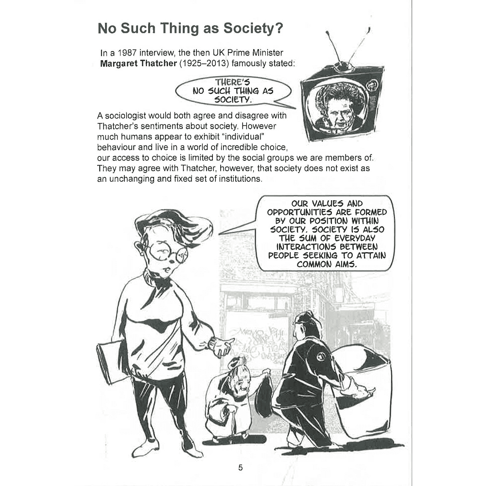 Книга на английском языке "Introducing Sociology: A Graphic Guide", John Nagle, Piero - 3
