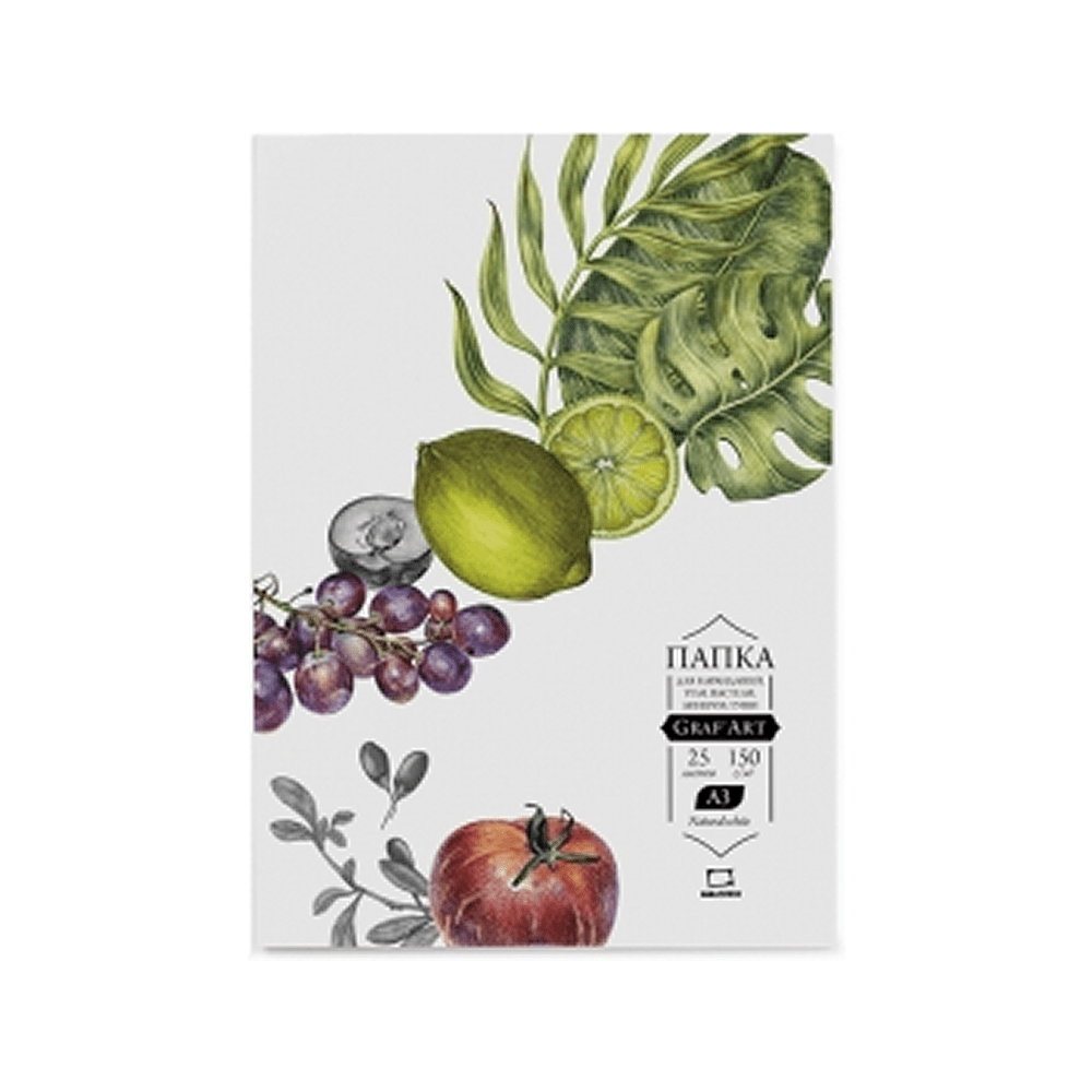 Блок бумаги для сухих техник "GrafArt", А4, 150 г/м2, 25 листов