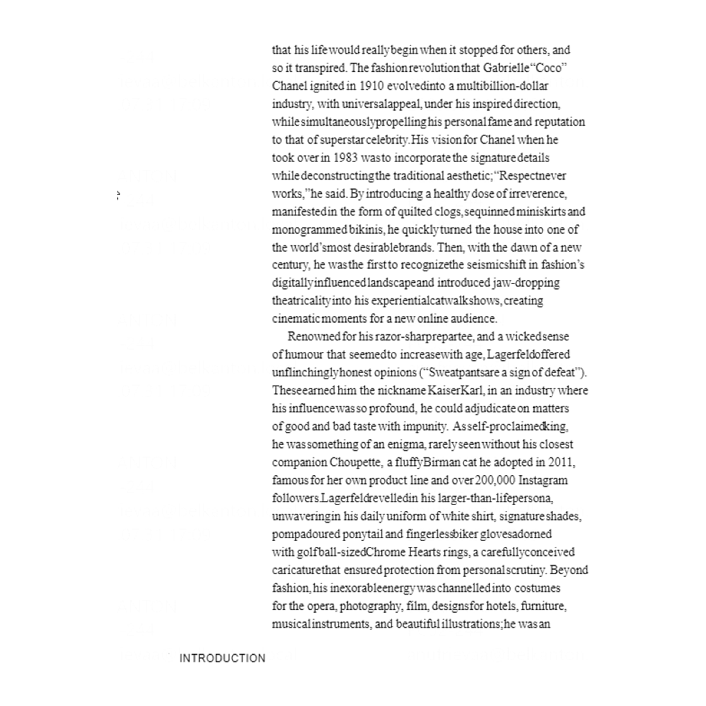 Книга на английском языке "Little Book of Chanel by Lagerfeld: The Story of the Iconic Fashion Designer", Baxter-wright E. - 7