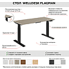 Стол подъемный WellDesk Flagman (регулируемый по высоте каркас арт. 9022026 и столешница арт. 9190094) - 2