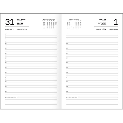 Ежедневник датированный А5 "Бумвинил BG" 2026, бордовый - 6