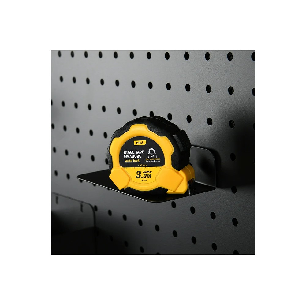 Рулетка Deli YS EDL3795, 3 м х 16 мм, желтый, черный - 9