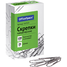Скрепки "OfficeSpace", 28 мм
