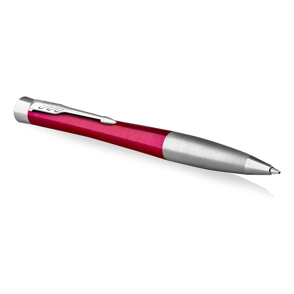 Ручка шариковая автоматическая Parker "Urban Core K314 Vibrant Magenta CT", 1.0 мм, пурпурный, серебристый, стерж. синий - 2