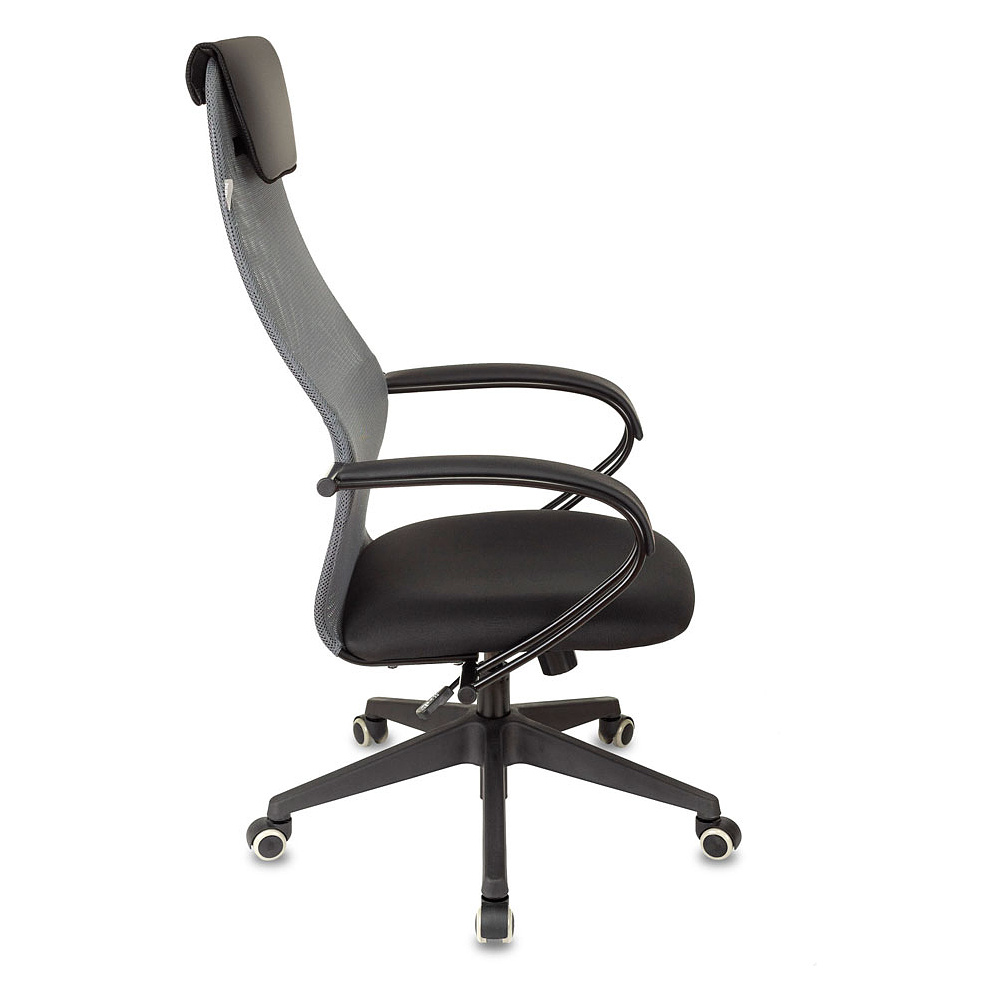 Кресло для руководителя Бюрократ "CH-607 TW-04", Neo Black, сетчатая ткань, темно-серый - 5